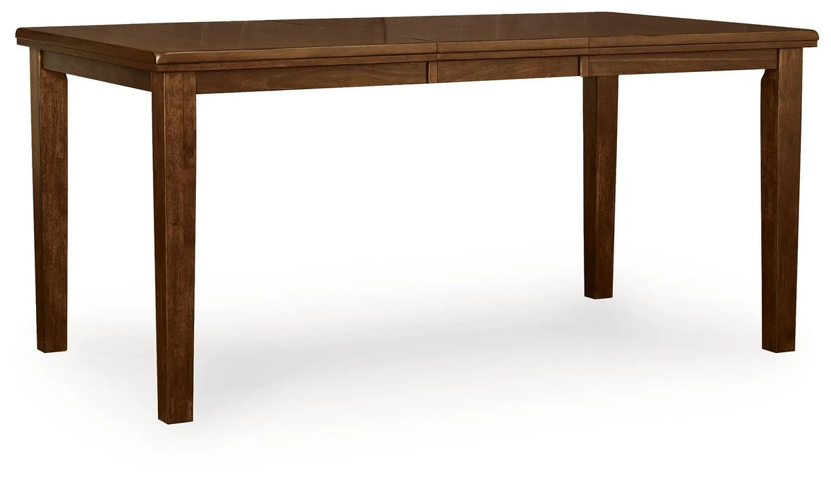 Mesa extensible de comedor de altura de mostrador Ralene - Marrón medio