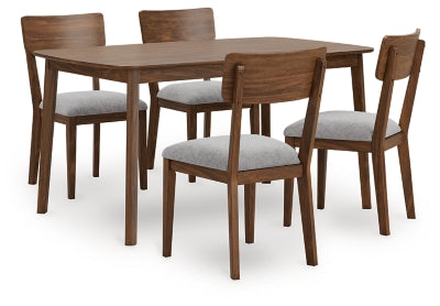 Mesa de comedor Lyncott y 4 sillas (juego de 5)