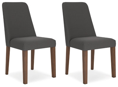 Lyncott Dining Chair - Charcoal/Brown