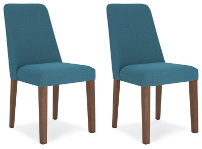 Lyncott Dining Chair - Blue/Brown