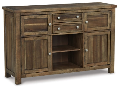 Moriville Dining Server - Grayish Brown