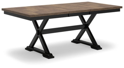 Wildenauer Dining Extension Table - Brown/Black