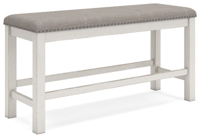 Robbinsdale 49" Counter Height Dining Bench - Antique White