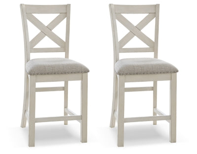 Robbinsdale Counter Height Barstool - Antique White