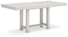 Mesa extensible de comedor Robbinsdale de altura de mostrador