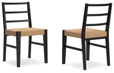Isanti Dining Chair - Light Brown/Black