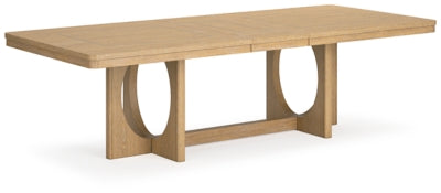 Mesa extensible de comedor Rencott - Marrón claro