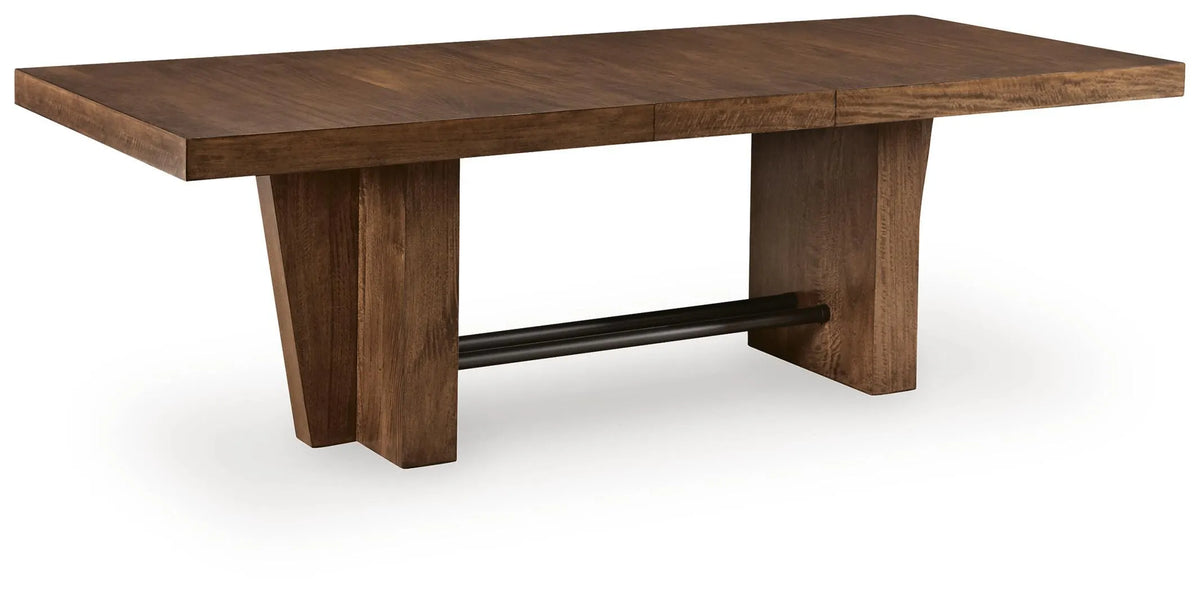 Kristiland Dining Extension Table - Warm Brown