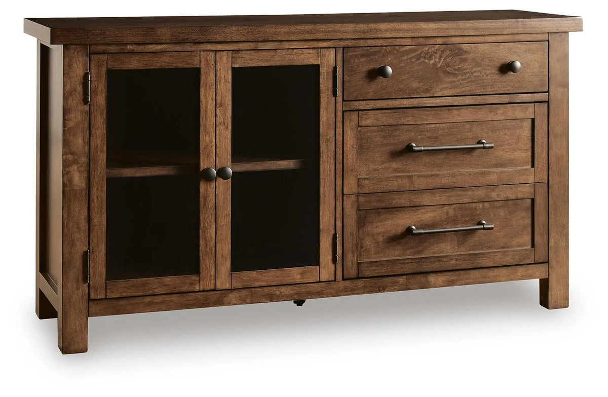 Kristiland Dining Server - Warm Brown