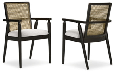 Galliden Dining Arm Chair - Black