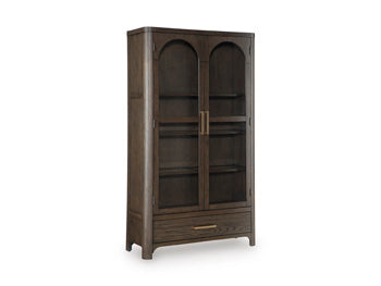 Darimore Display Cabinet - Burnished Brown