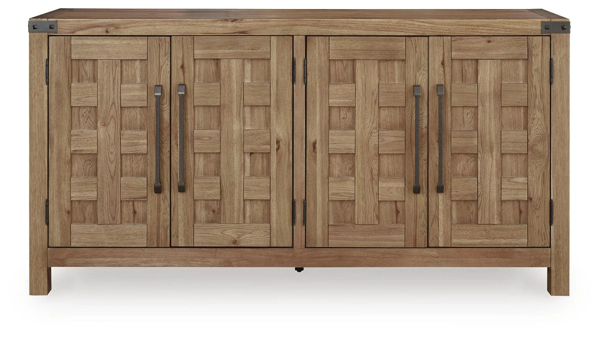 Ridgester Dining Server - Light Brown