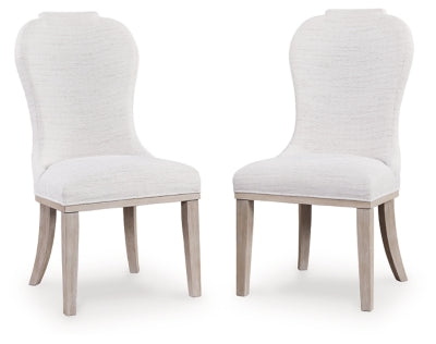 Jorlaina Dining Chair - White/Light Gray