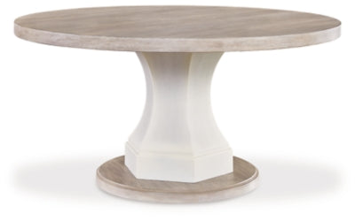 Jorlaina Dining Table - Light Grayish Brown