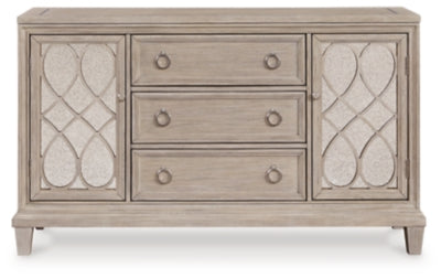 Jorlaina Dining Server - Light Grayish Brown