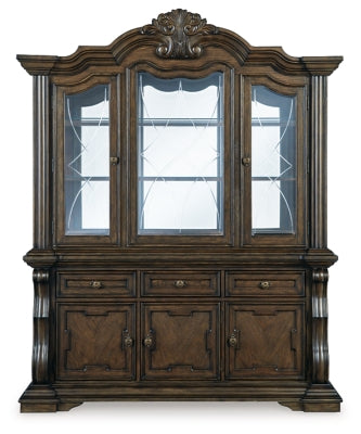 Maylee Dining Buffet and Hutch - Dark Brown