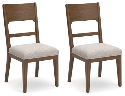 Cabalynn Dining Chair - Oatmeal/Light Brown