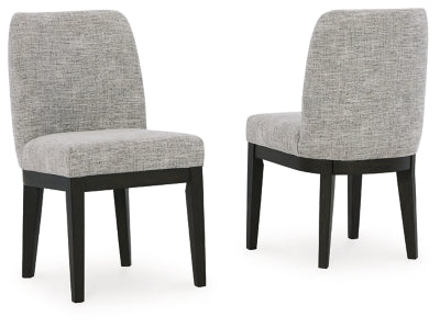 Burkhaus Dining Chair - Beige/Dark Brown