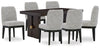Mesa de comedor y 6 sillas Burkhaus