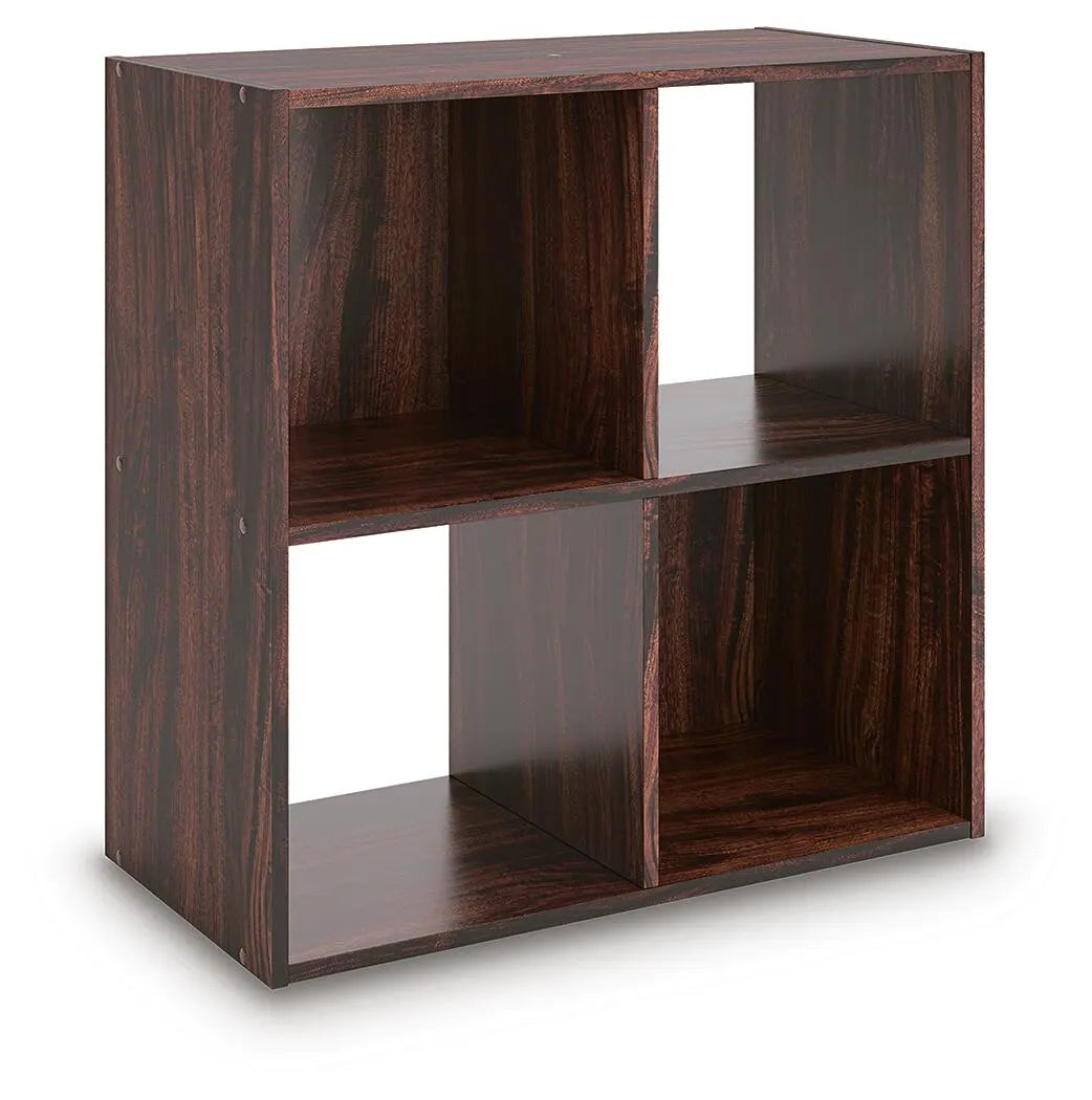 Organizador de cuatro cubos Glosmount - Cereza/Marrón claro