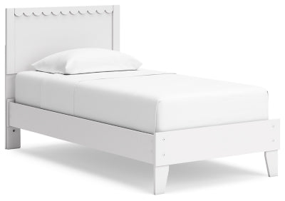 Hallityn Twin Panel Platform Bed - White