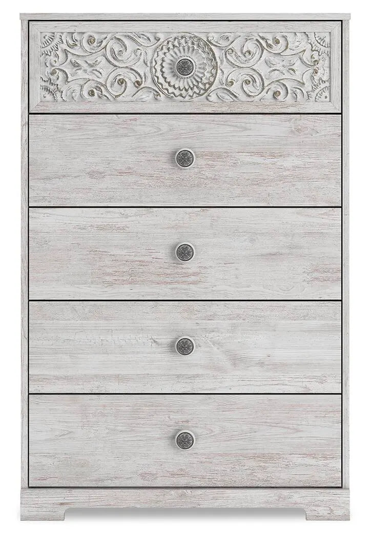 Paxberry Chest of Drawers - Whitewash