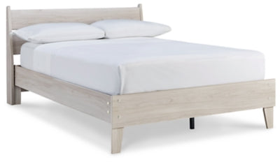 Cama de plataforma con paneles completos Socalle - Natural