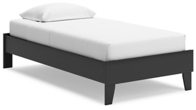 Cama de plataforma individual Socalle - Negro