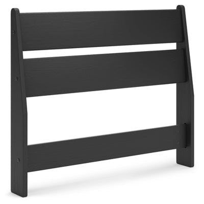 Cabecero de dos paneles Socalle - Negro