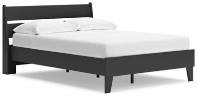 Socalle Full Panel Platform Bed - Black