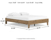 Cama Queen con plataforma Deanlow