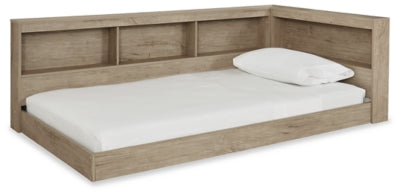 Oliah Twin Bookcase Storage Bed - Natural