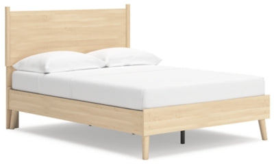 Cabinella Full Platform Panel Bed - Tan