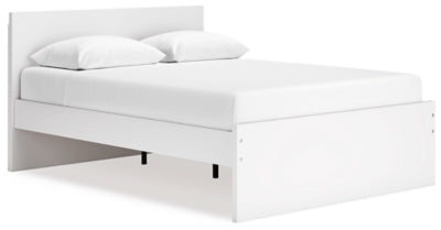 Cama Queen con plataforma y paneles Onita - Blanco