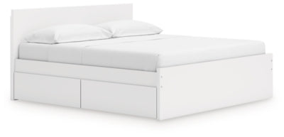 Cama con plataforma y almacenamiento Onita King Panel