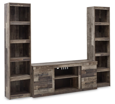 Derekson 3-Piece Entertainment Center - Multi Gray