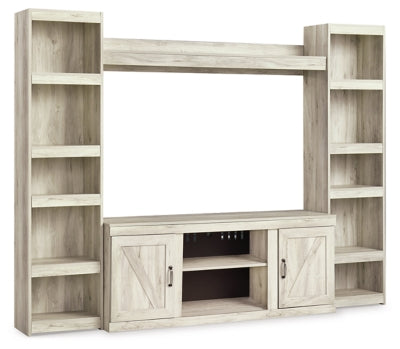 Bellaby 4-Piece Entertainment Center - Whitewash