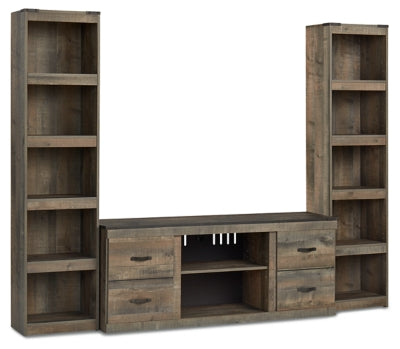 Trinell 3-Piece Entertainment Center - Brown