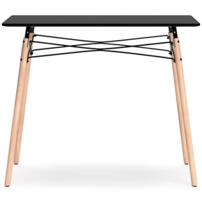 Jaspeni Home Office Desk - Black/Natural