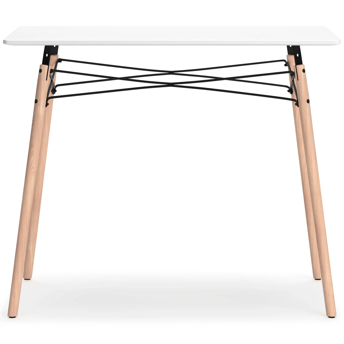 Jaspeni Home Office Desk - White/Natural