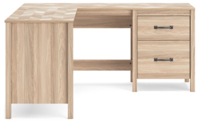 Battelle 60" Home Office Desk with Return - Tan
