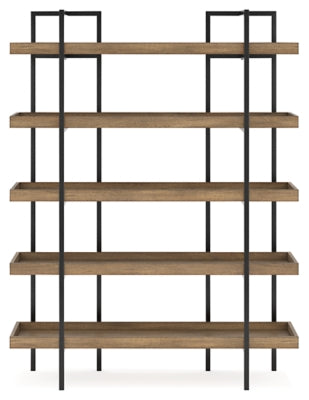 Montia 76" Bookcase - Light Brown