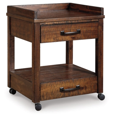 Baldridge Printer Stand - Rustic Brown