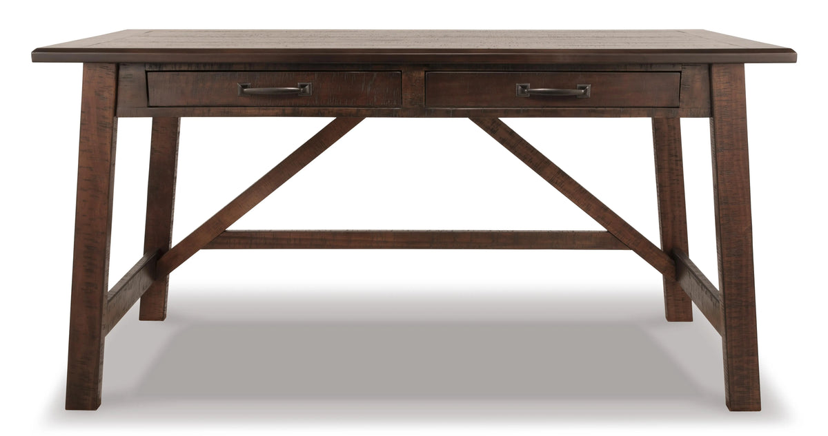 Baldridge Home Office Desk - Rustic Brown
