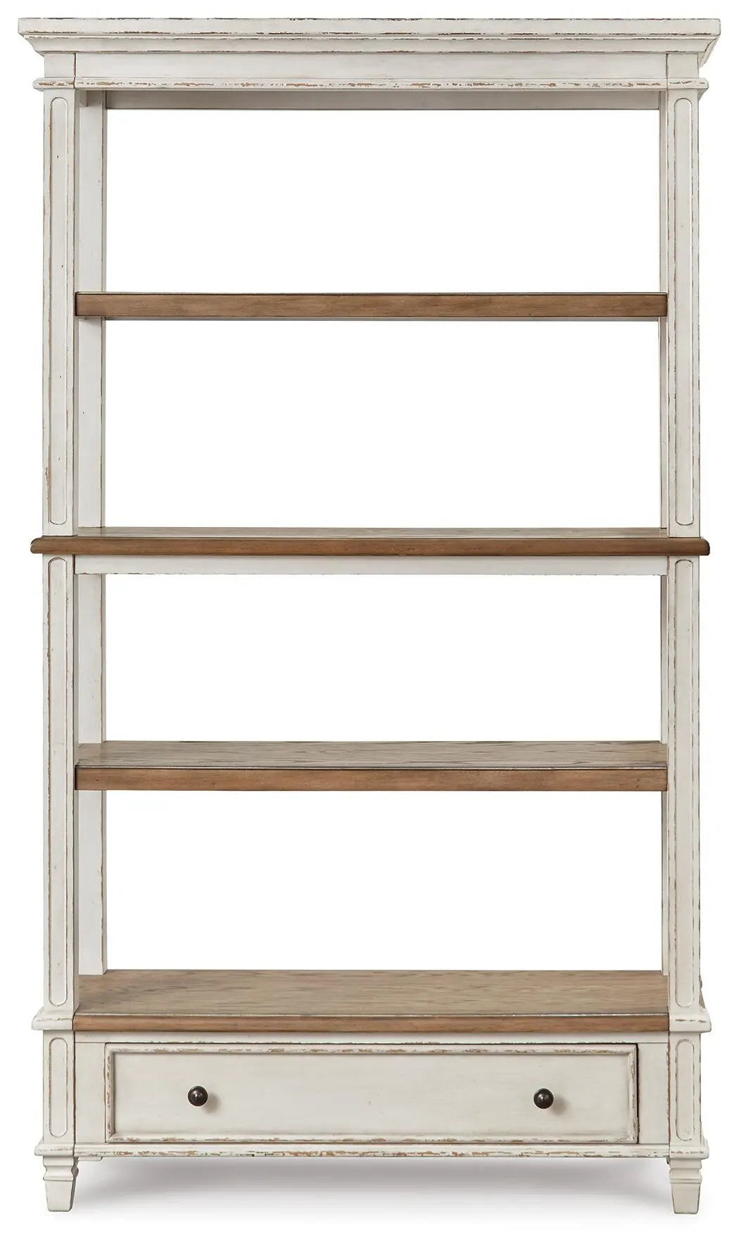 Realyn 75" Bookcase - Brown/White