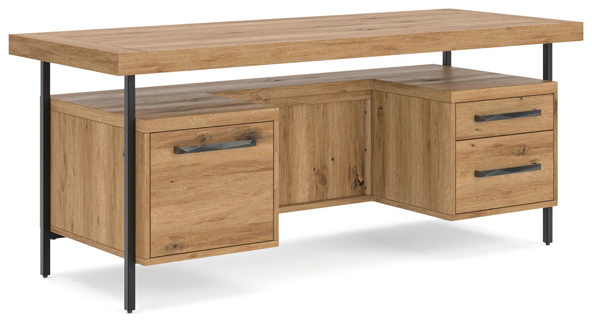 Bracken 71" Home Office Desk - Light Brown