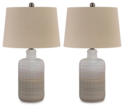 Marnina Table Lamp (Set of 2) - Taupe
