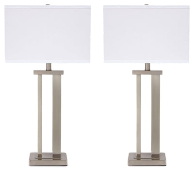 Aniela Table Lamp (Set of 2) - Silver Finish