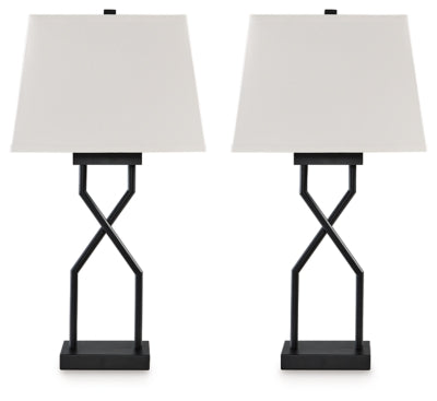 Brookthrone Table Lamp (Set of 2) - Black