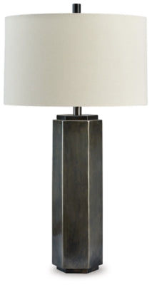 Dirkton Table Lamp - Antique Pewter Finish